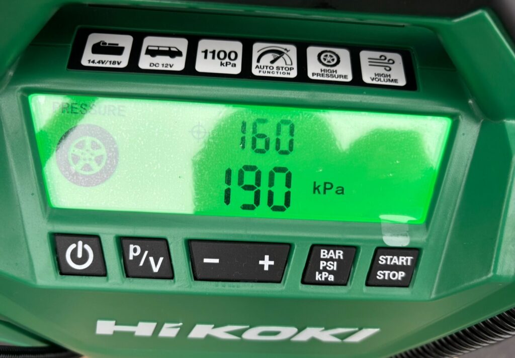 HIKOKI　UP18DA画面-2